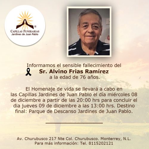 Sr. Alvino Frias Ramírez
