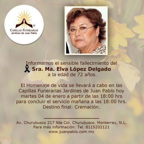 Sra. Ma. Elva López Delgado