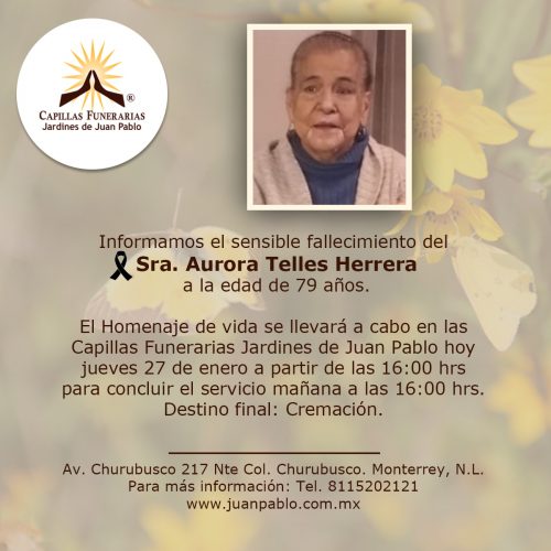 Sra. Aurora Telles Herrera