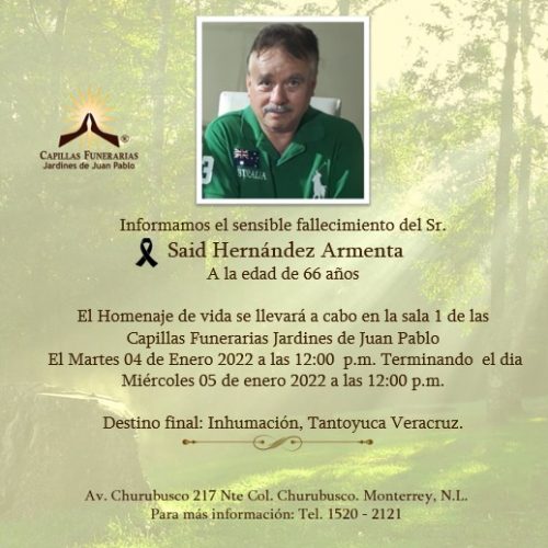 Sr. Said Hernández Armenta