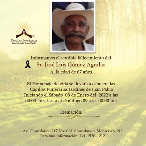 Sr. Jose Luis Gómez Aguilar