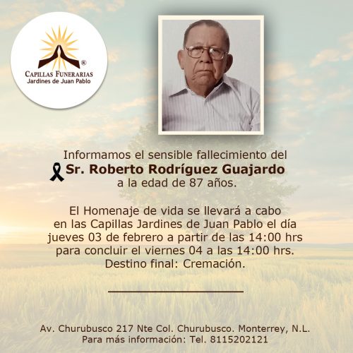 Sr. Roberto Rodríguez Guajardo