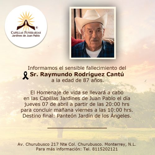Sr. Raymundo Rodríguez Cantú
