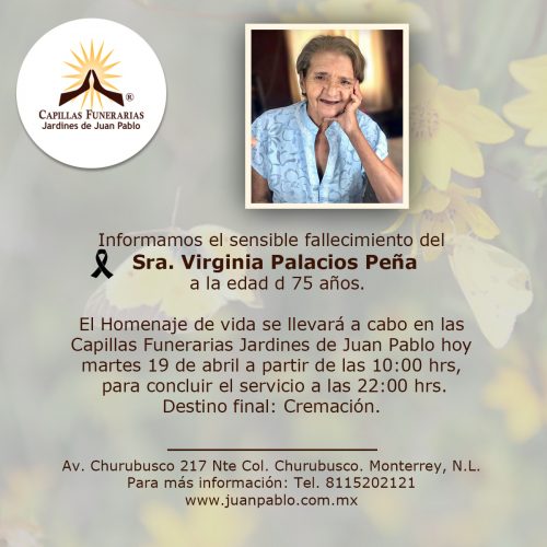 Sra. Virginia Palacios Peña