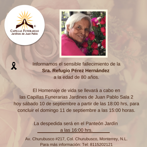 Sra. Refugio Pérez Hernández