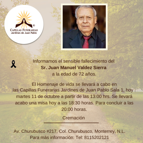 Sr. Juan Manuel Valdez Sierra