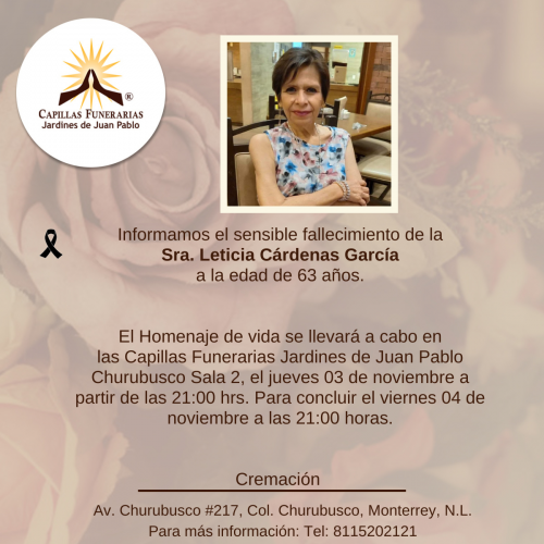 Sra. Leticia Cárdenas García