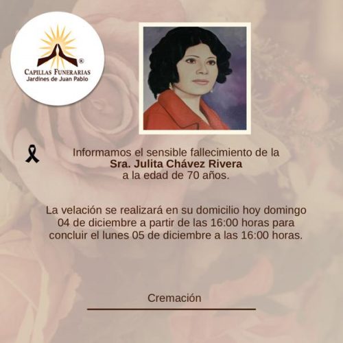 Sra. Julita Chávez Rivera