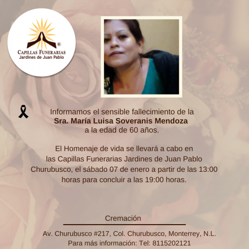 Sra. María Luisa Soveranis Mendoza