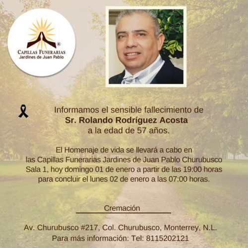 Sr. Rolando Rodriguez Acosta